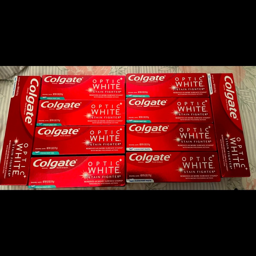 10 Colgate Optic White toothpastes